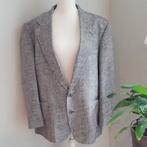 Vintage Haggar Imperial Gray Sport Coat Gentleman's Fit